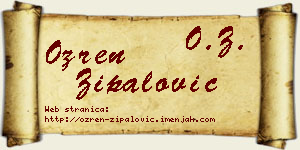 Ozren Zipalović vizit kartica